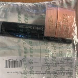 NWT unopened  Clinique Black Mascara, gel eyeliner, and moisture gel